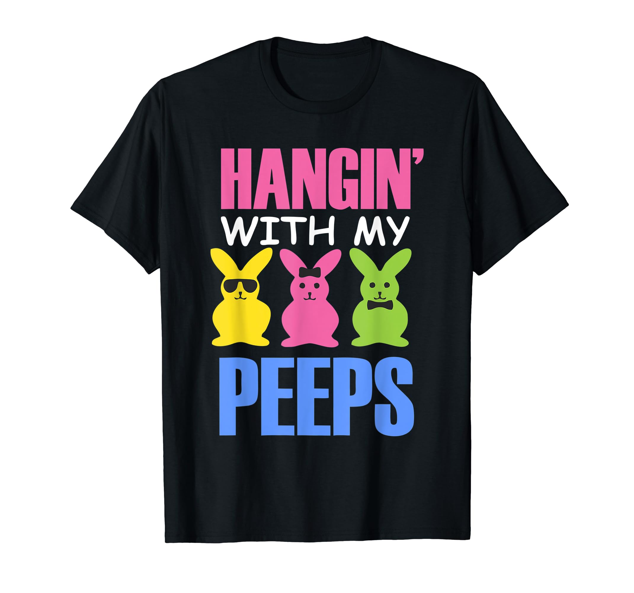 Hangin With My Peeps Funny Easter Bunny for Kids T shirtANZ Anztshirt